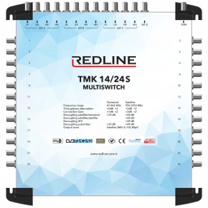 MULTISWITCH 13+1/24 aktiv (3 SATELITA/24 APARTMANA) REDLINE